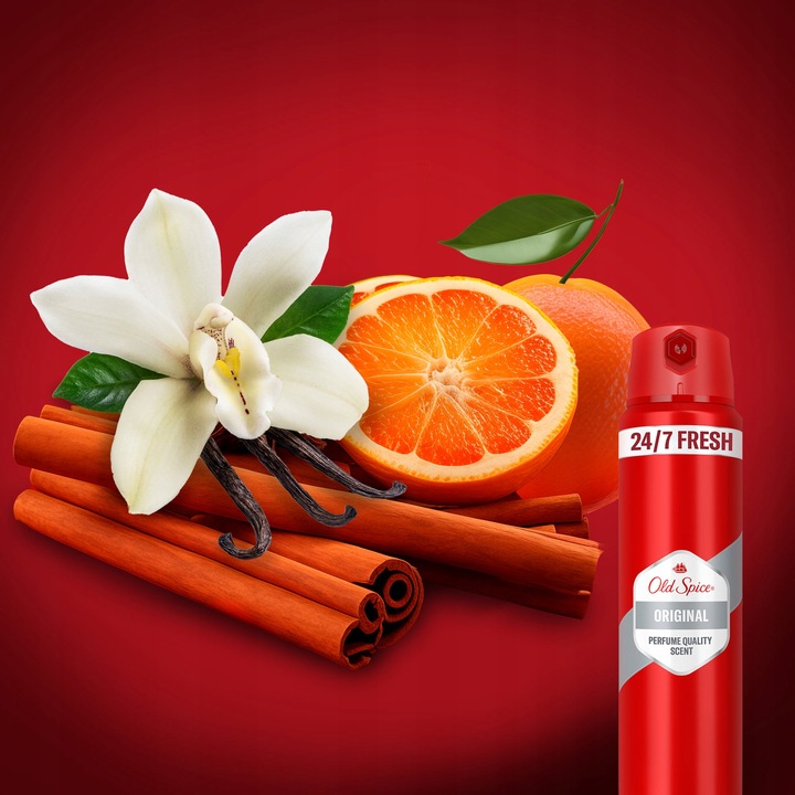 Old Spice Original Dezodorant męski w sprayu, 6 x 150ml, 24h świeżości