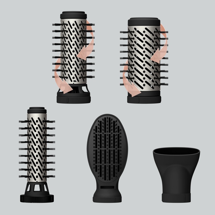 Lokówko-suszarka z jonizacją Rowenta Brush Activ 1000W UB9540 nasadki