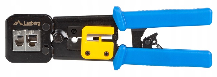 ZACISKARKA PRZELOTOWA WTYKÓW ZŁĄCZ PRZELOTOWYCH RJ45 RJ12 RJ11 LAN LANBERG
