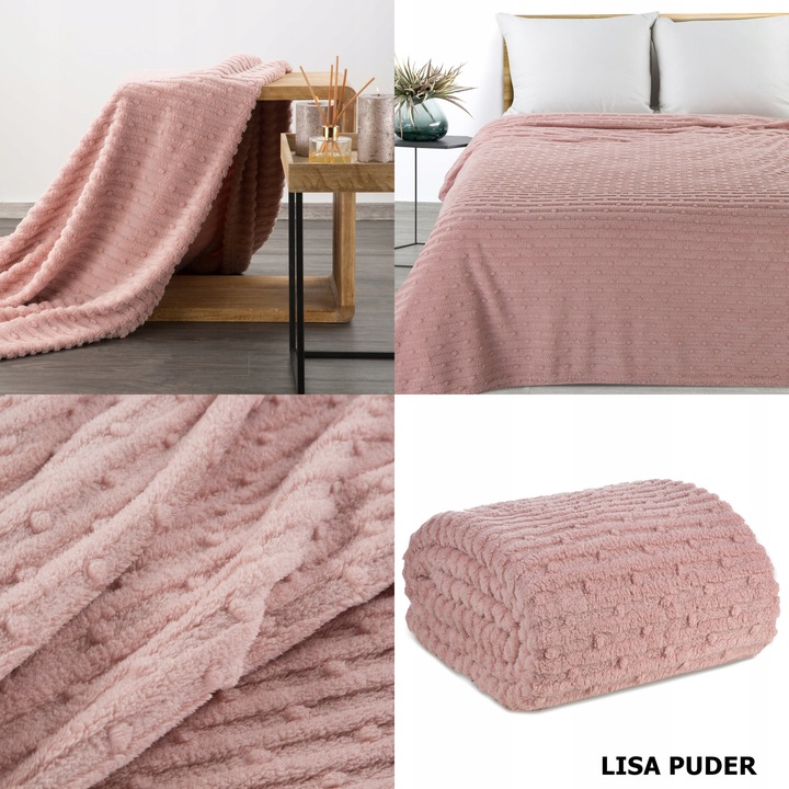 Komplet narzut na kanapę + fotele gruby ciepły koc mikrofibra 3D kolory HIT