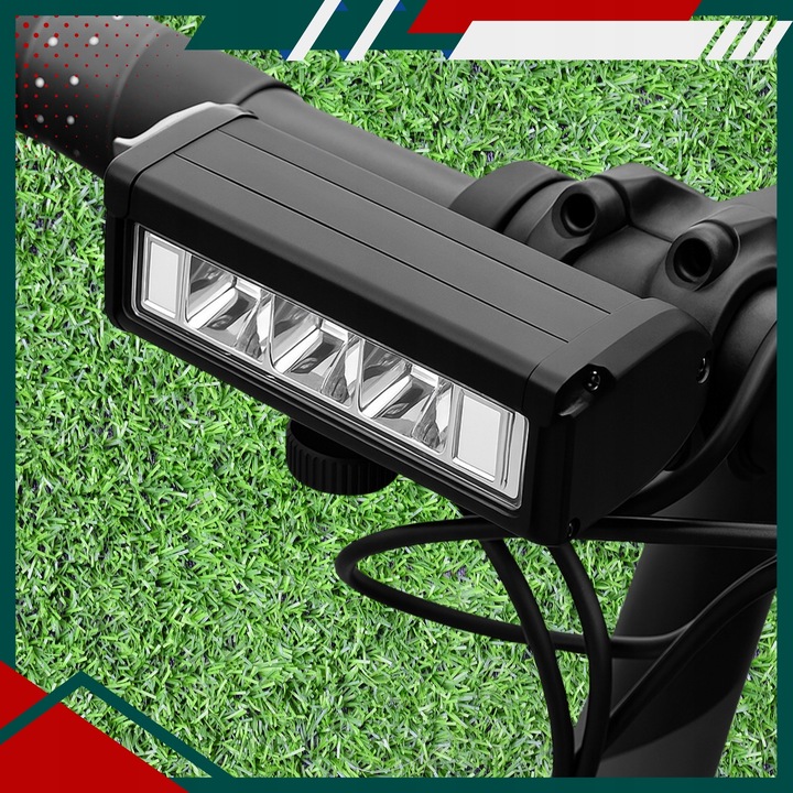 LAMPKA ROWEROWA PRZEDNIA LED NA PRZÓD KIEROWNICĘ ROWERU MOCNA USB 1200lm