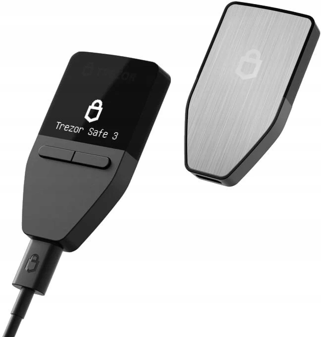 PORTFEL KRYPTOWALUT TREZOR SAFE 3 - STELLAR SILVER