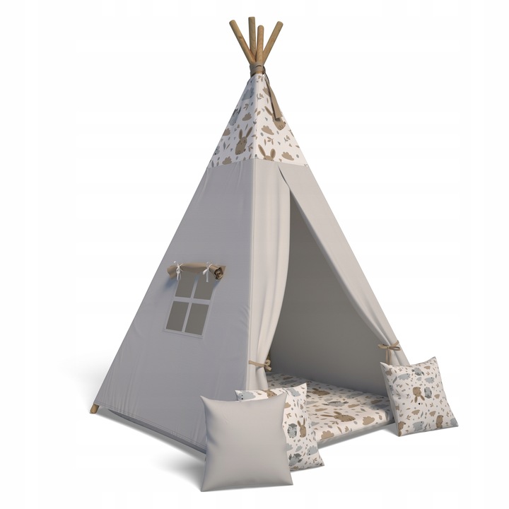 Namiot TiPi Wigwam + 3 szt poduszka + mata