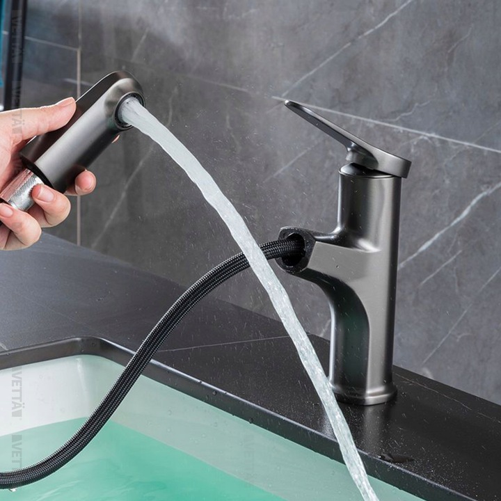 Bateria stojąca VETTÄ umywalkowa WYCIĄGANA kran do umywalki zlewu