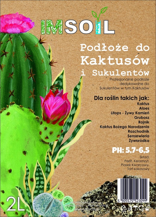IMSOIL Ziemia Dedykowana do KAKTUSÓW i SUKULENTÓW 10L