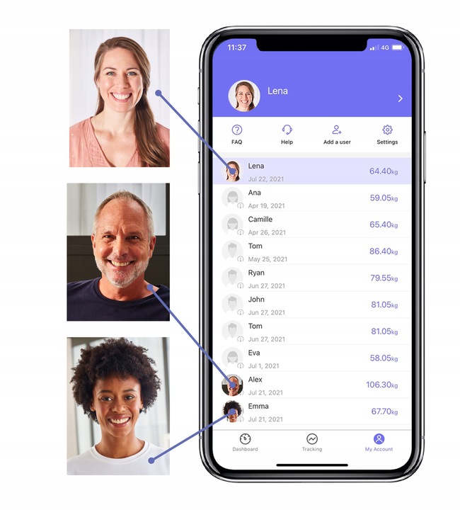 Waga łazienkowa analityczna Tefal Goodvibes BM9600 BMI pomiar tłuszczu