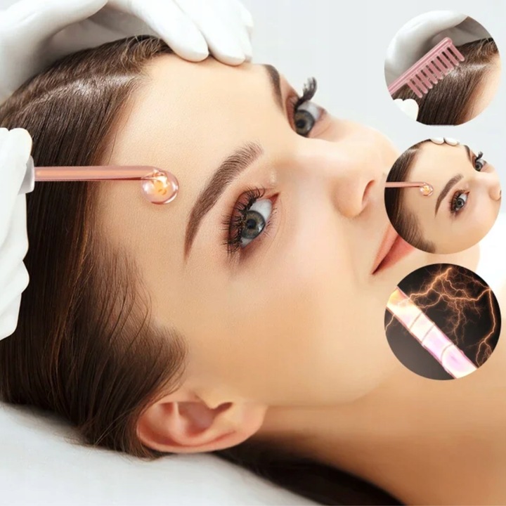 DARSONVAL QSKY DERMA WAND 4w1 PRO DO PIELĘGNACJI TWARZY ZMARSZCZEK I WŁOSÓW