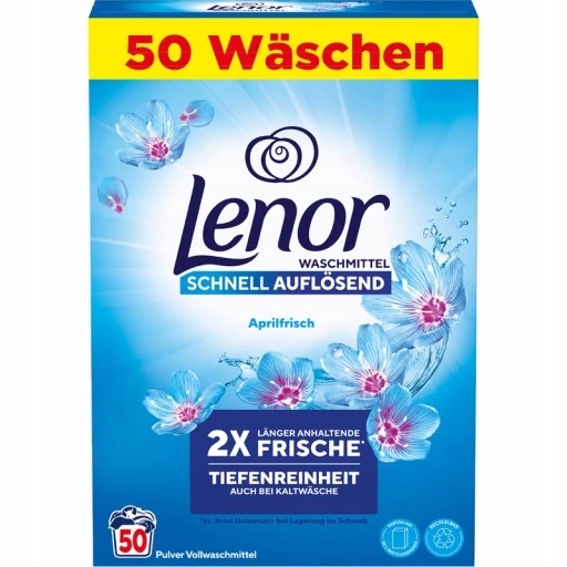 Lenor Proszek do Prania Białych Tkanin 3 kg – 50 Prań Czystość i