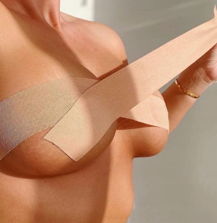 TAŚMA MODELUJĄCA UNOSZĄCA DEKOLT BIUST BOOB TAPE BIUSTONOSZ PUSHUP TAPING