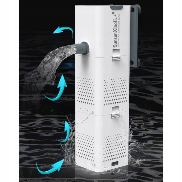 SUNSUN XQP-500F FILTR WEWNĘTRZNY BIAŁY DO AKWARIUM TURBO MOCNY