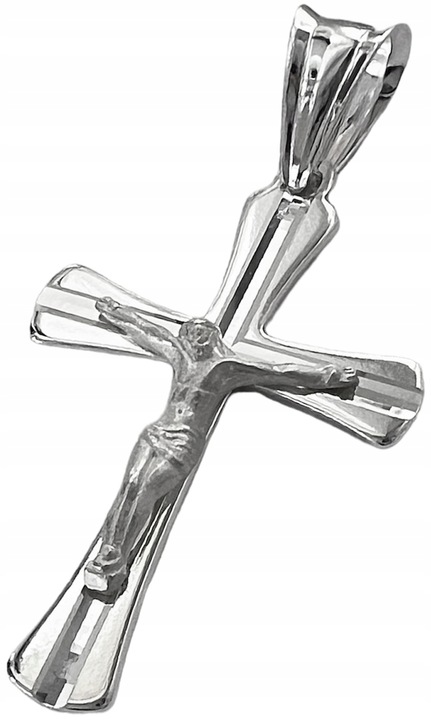 MĘSKI KRZYŻYK SREBRNY 925 WISIOREK ZAWIESZKA KRZYŻ DO ŁAŃCUSZKA NA PREZENT