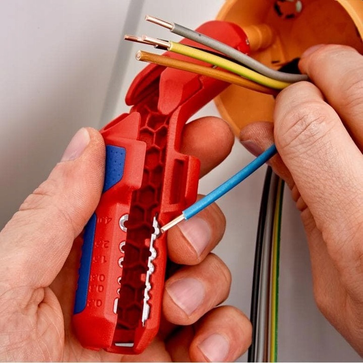 Knipex 16 95 01 SB ŚCIĄGACZ IZOLACJI KABLI PRZEWODÓW ERGOSTRIP