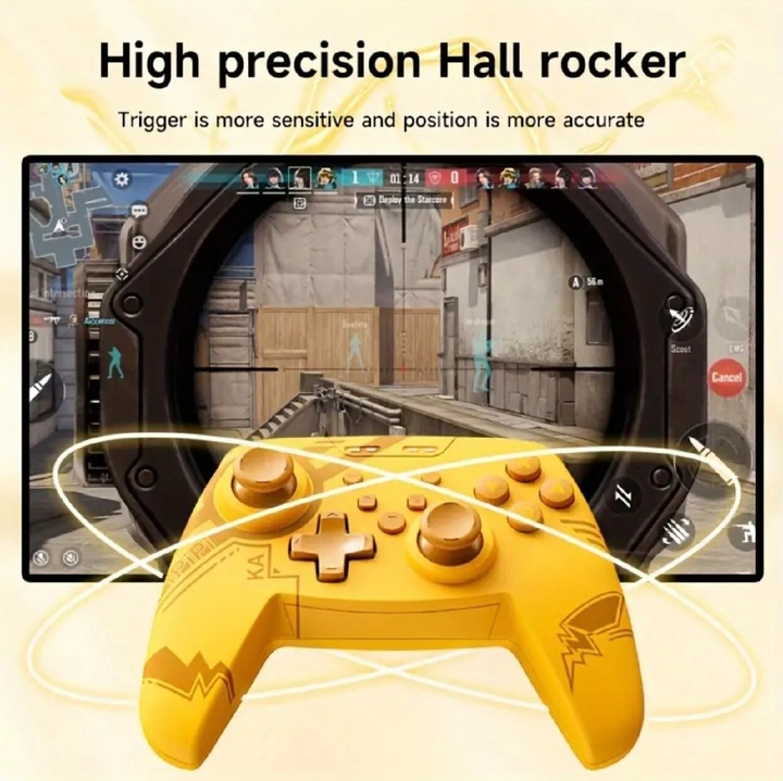 Bezprzewodowy Joystick Pad Bluetooth LED Switch PC Android iOS Steam Deck