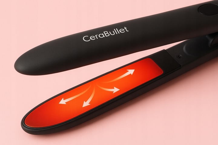 Cera Profesjonalna Prostownica do Włosów Bullet Pro jonizacja