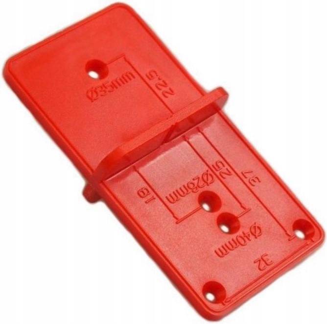 ZESTAW frez do zawiasów puszkowych 35 Z PROWADNICĄ SZABLONEM