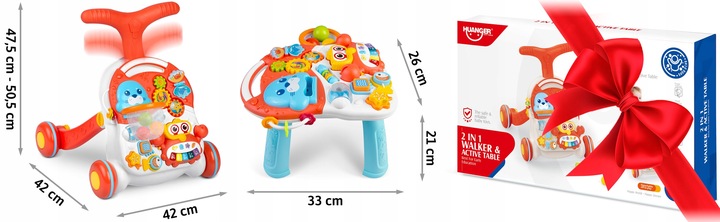 CHODZIK PCHACZ INTERAKTYWNY STOLIK EDUKACYJNY 5W1