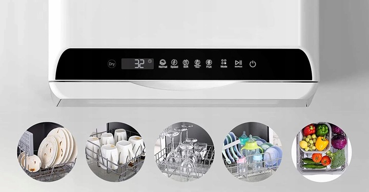 Mini ZMYWARKA PRZENOŚNA 2w1 Stołowa z Zbiornikiem na Wodę Turystyczna