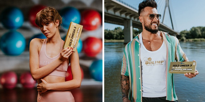 OLIMP GOLD OMEGA 3 D3 + K2 SPORT EDITION 60 kapsułek WITAMINY MINERAŁY