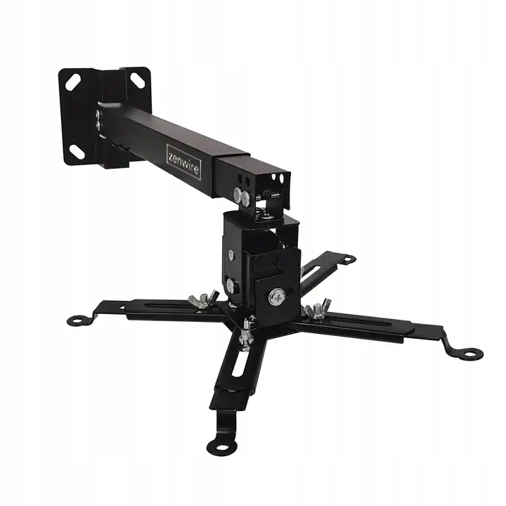 Wieszak Uchwyt do Projektora Rzutnika Czarny 4w1 Sufitowy Ścienny do