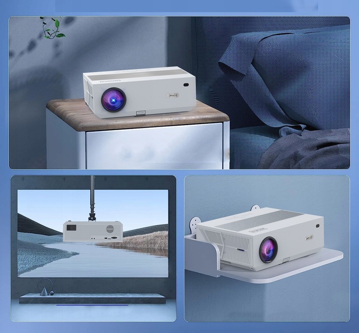 Projektor Rzutnik LED Android WiFi 5G SMART TV FULL HD 4K 13500lm Bluetooth