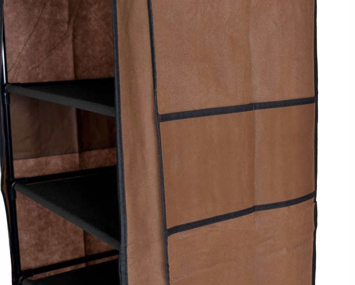 SZAFKA TEKSTYLNA Z PÓŁKAMI NA BUTY SKŁADANA STOJAK REGAŁ ORGANIZER