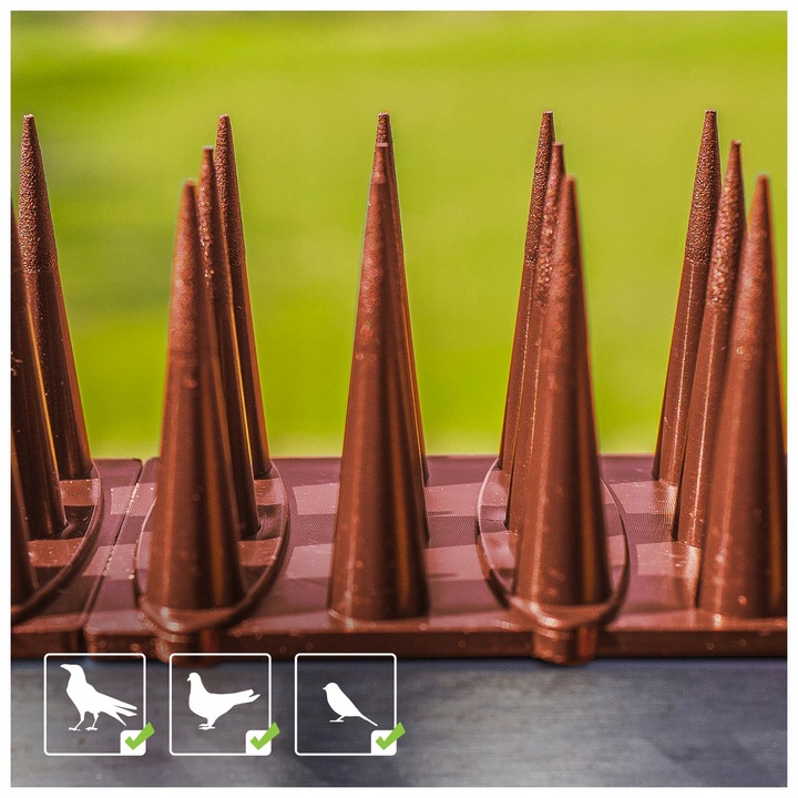 WYSOKIE KOLCE LISTWA NA PTAKI GOŁĘBIE PRZECIW PTAKOM GOŁĘBIOM 10 SZT