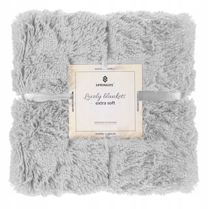 KOC WŁOCHACZ NARZUTA NA ŁÓŻKO PLED MIĘKKI GRUBY CIEPŁY 220x240 cm SZARY