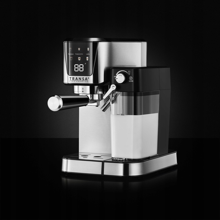 Ekspres ciśnieniowy kolbowy ze spieniaczem AUTOMAT LCD Pompka ULKA 20