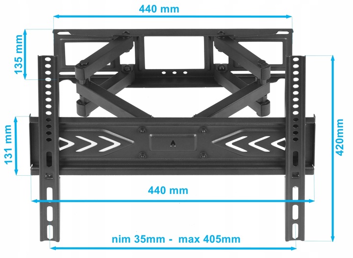 Uniwersalny Uchwyt do Telewizora 25-70 cali Wieszak TV Obrotowy