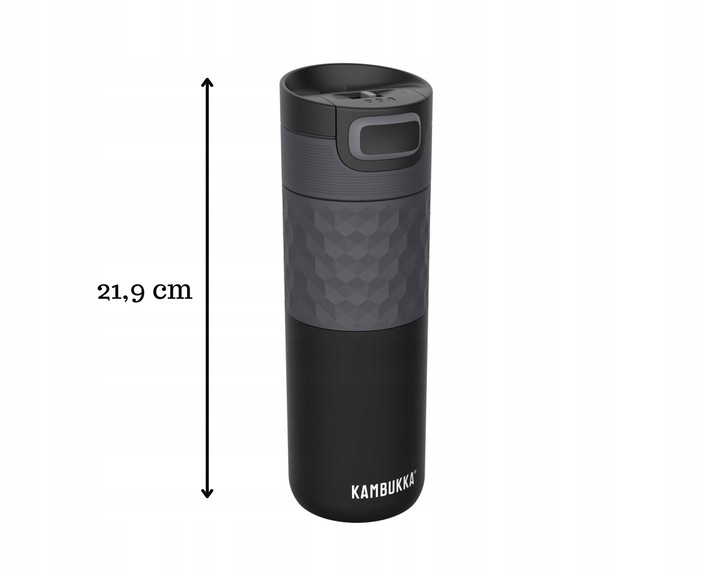KAMBUKKA Etna Grip Czarny kubek termiczny 11-01010 0,5L