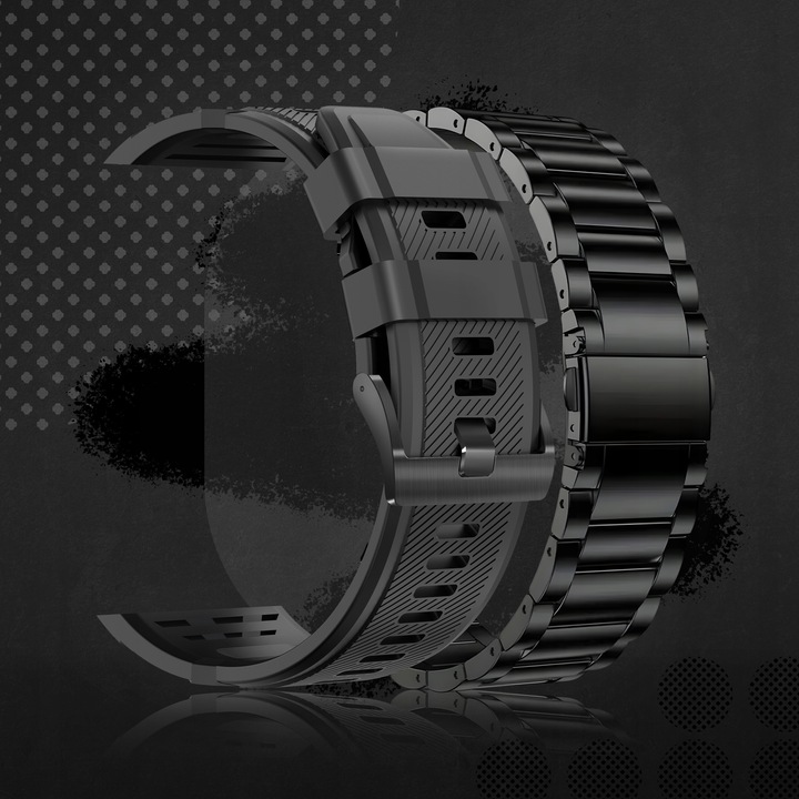 SMARTWATCH ZEGAREK MĘSKI MENU PL SPORT PULS ROZMOWY SMART WATCH