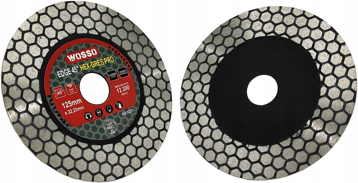 Tarcza DIAMENTOWA 125 do CIECIA pod katem 45 stopni gresu PERFECT Gres