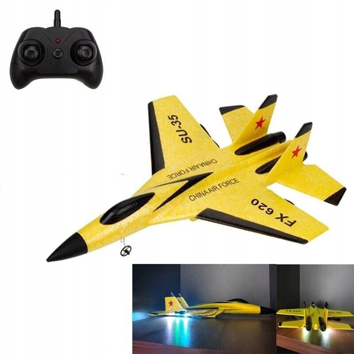 RC SAMOLOT SU-35 2.4G sterowanie RADIOWE SZYBOWIEC