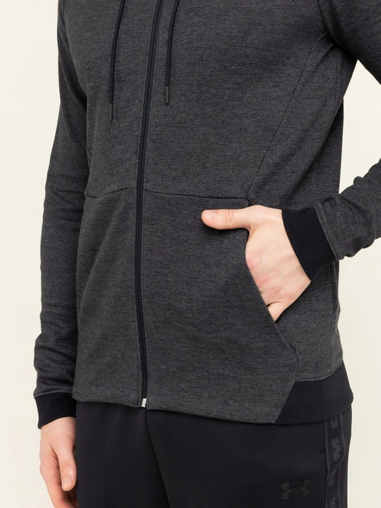 Y3603 Bluza Ua Unstoppable Double Knit Full Zip 1320722 Fitted Fit M