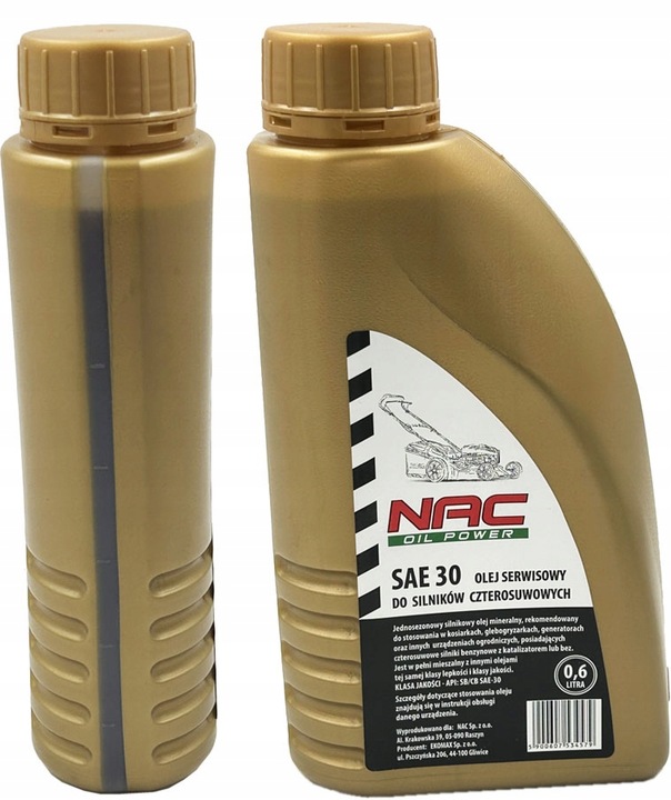 OLEJ DO KOSIARKI AGREGATU TRAKTORKA SAE30 0,6L NAC