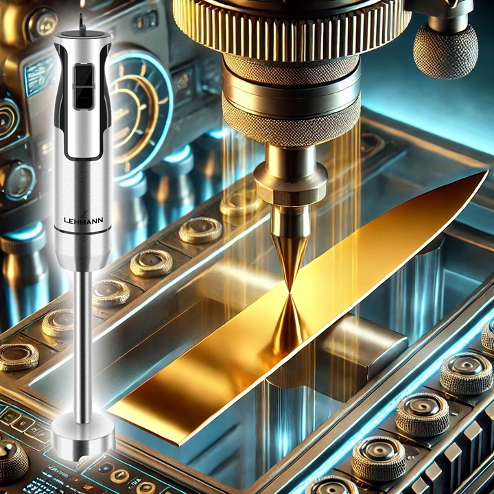 BLENDER RĘCZNY WIELOFUNKCYJNY MIKSER LEHMANN TYTANOWE OSTRZA MOCNY