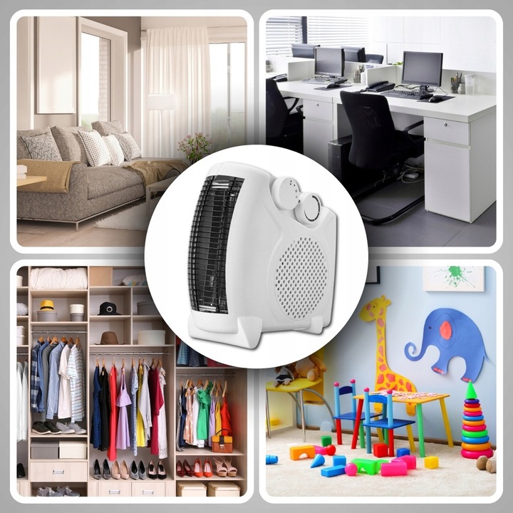 FARELKA TERMOWENTYLATOR GRZEJNIK ELEKTRYCZNY 2000W 3 POZIOMY Z