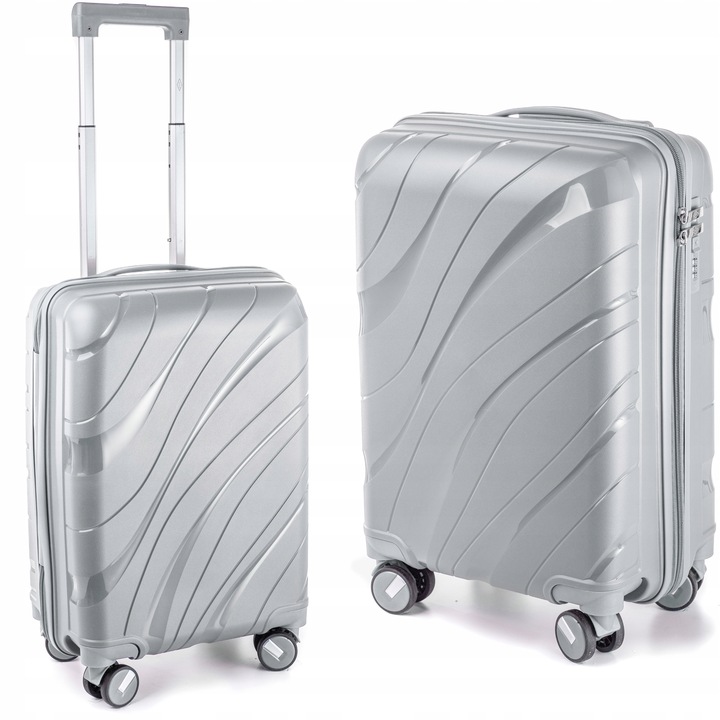 MAŁA WALIZKA PODRÓŻNA L NIEZNISZCZALNA POLIPROPYLEN RGL BAGAŻ PODRĘCZNY