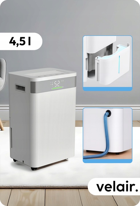 Osuszacz powietrza VELAIR LUMEA X 20l/24h WiFi +TIMER pochłaniacz