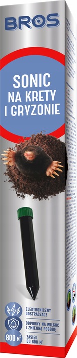 BROS Sonic na krety, gryzonie i węże, odstraszacz przeciwko kretom - 2