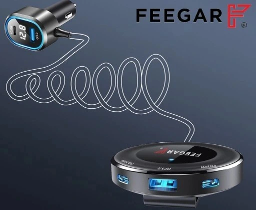 ROZDZIELACZ GNIAZDA ZAPALNICZKI FEEGAR 12-24V 5USB