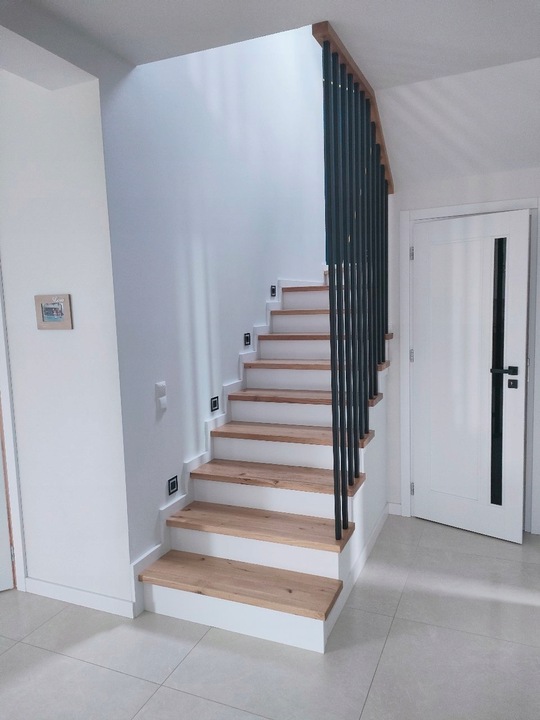 Oprawa LAMPKA schodowa LED 230V oświetlenie schodowe CZARNA Neutralna