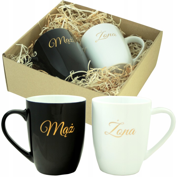 PREZENT NA ŚLUB WESELE ŚLUBNY ZESTAW KUBKÓW