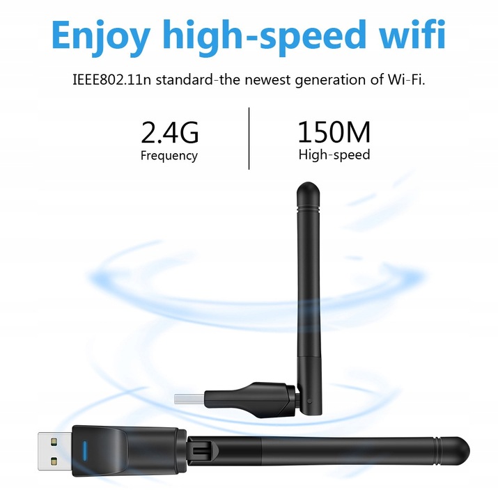 ANTENA ADAPTER WiFi USB DO DEKODERA TUNERA LTC ITP ZGEMMA MT7601