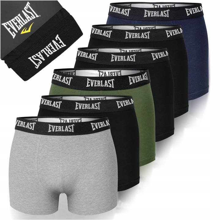 Everlast Bokserki Męskie Bawełniane BM404 6 sztuk Rozmiar L