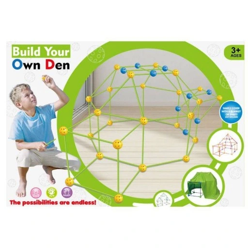 Klocki Konstrukcyjne Słomki Patyczki Zestaw do Budowania Bazy Namiotu