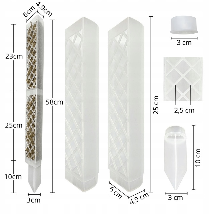 Podpora do roślin pnączy do mchu Sphagnum Palik Tyczka Do Monstery 50