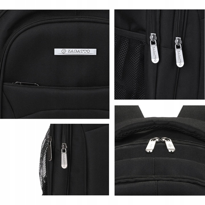 Plecak męski na laptopa duży wygodny 17” pojemny plecak do pracy ZAGATTO