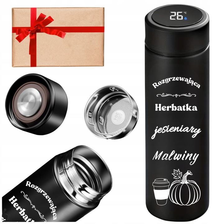 Kubek Termiczny z Czujnikiem Temperatury Grawer Prezent na Urodziny