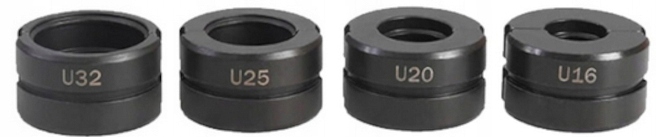 EUROKOMP obrotowa PRASKA ZACISKARKA RUR PEX-AL-PEX MATRYCE U + TH